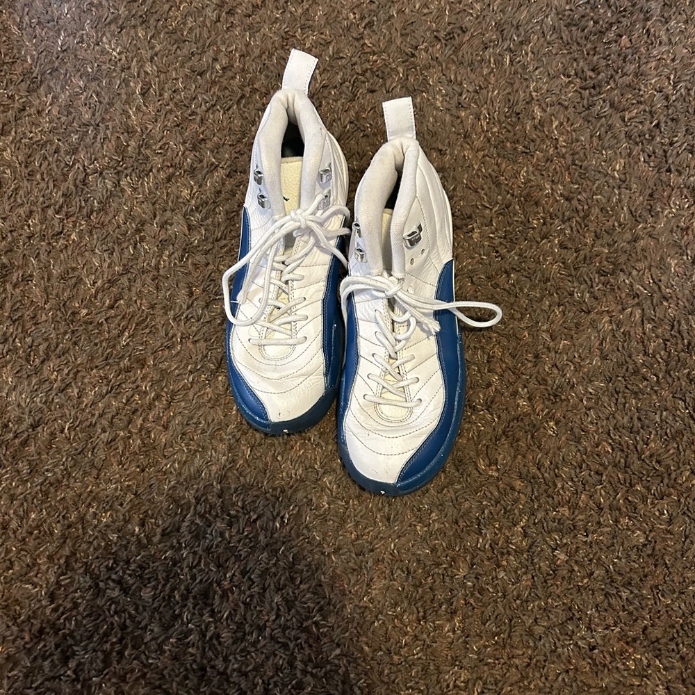 Air Jordan 12 Xii Retro Bg White French Blue B-grade Gs 6y 153265 113